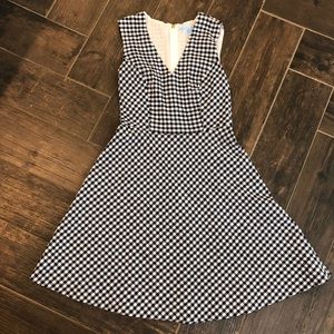 Draper James Navy and White Gingham Dress Size 4